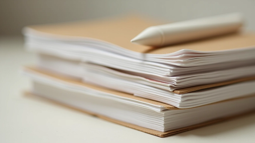Close-up of our premium notebook collection